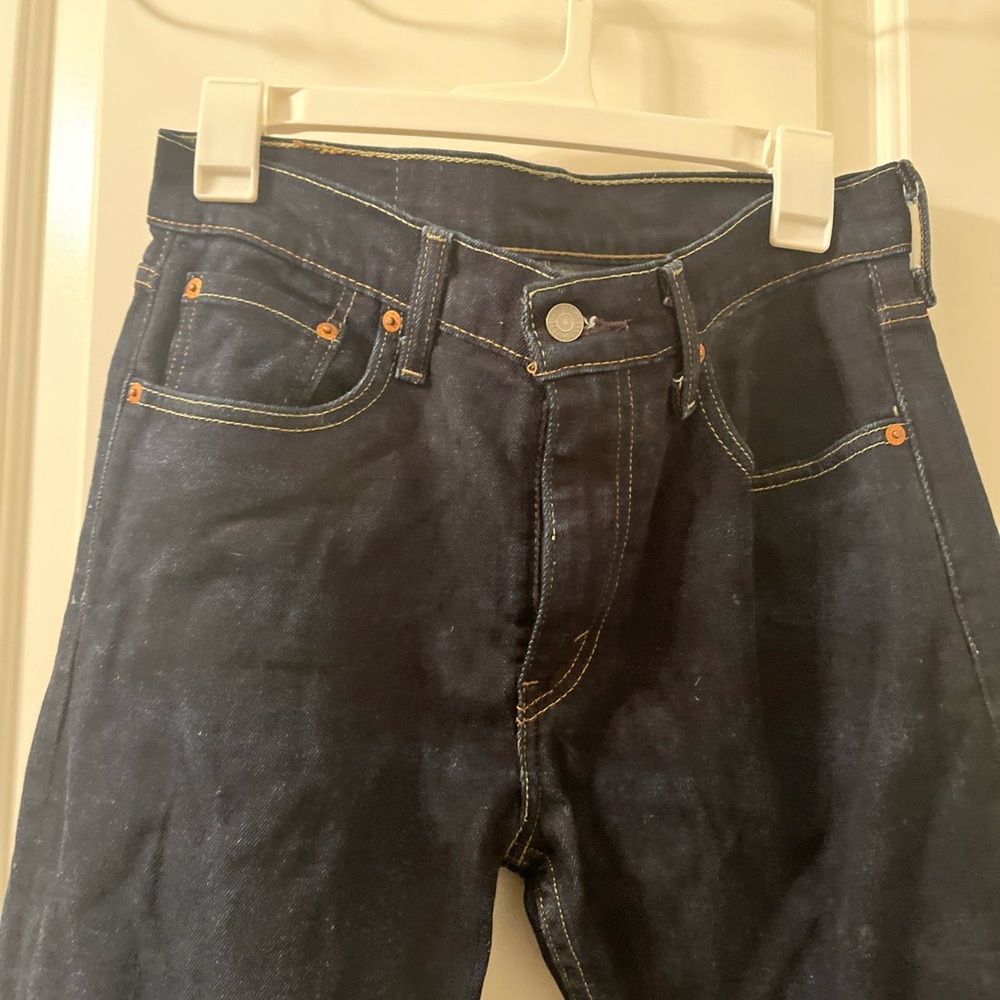 Levi Strauss 512 Men's Blue Denim Jeans Zip Button Pockets Size 30x32 - Picture 14 of 16